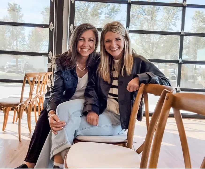 Christine Jaynes and Angela Hazen at the Pine & Poppy showroom