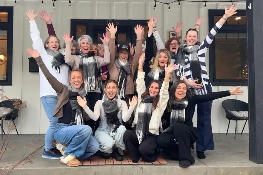Women gathered together at a Train In Truth event