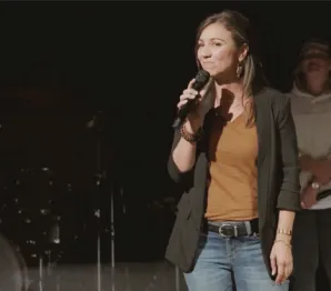 Christine Jaynes speaking at a Train In Truth event